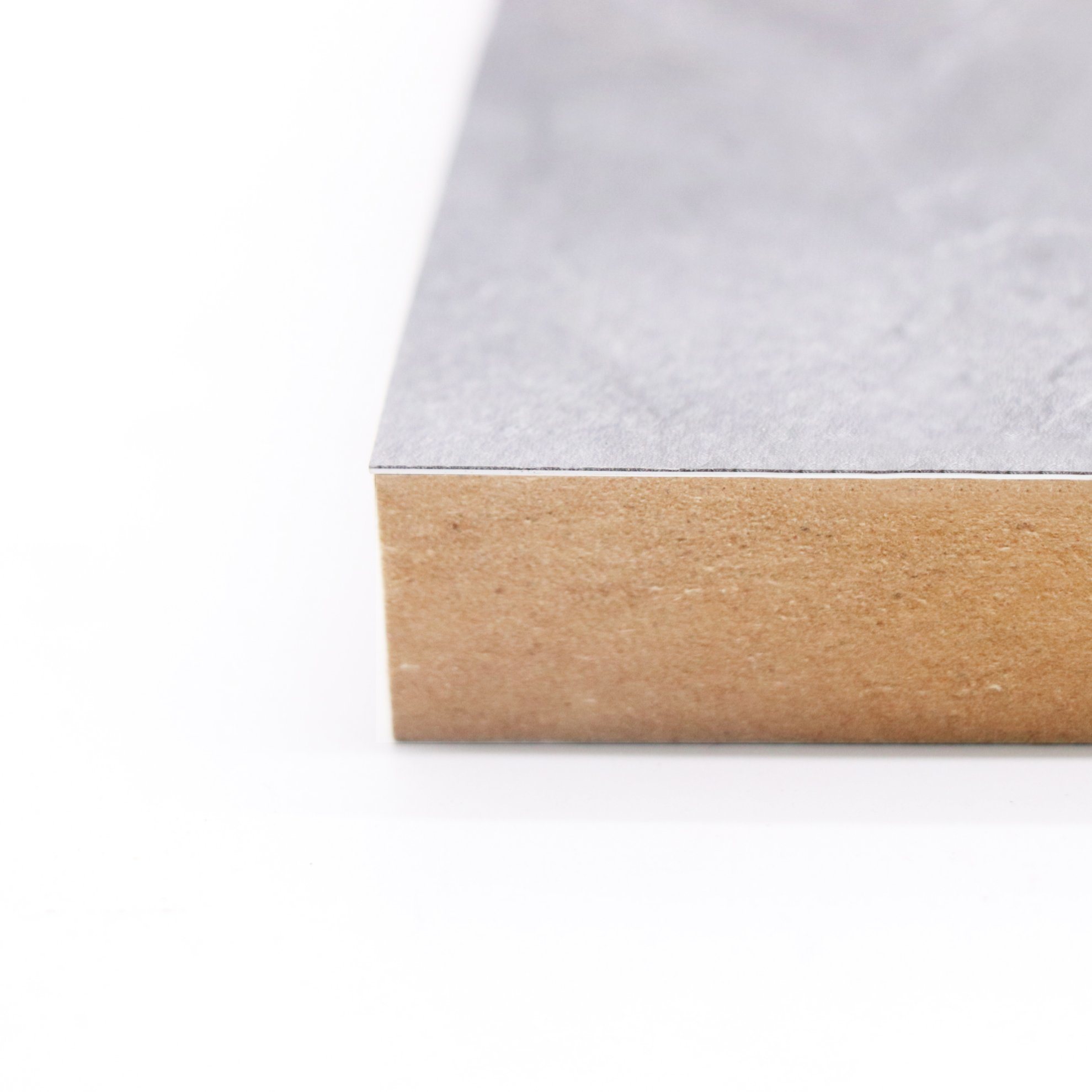 High Grade Senior Gray Faced MDF Board Stone Grain Melamine Faced Fiberboard for Home Decoration