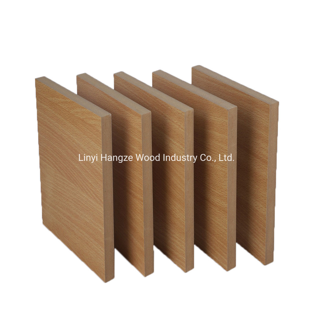 18mm Wood Grain Decorative Particle Manufacture Faced Laminated Melamine MDF Board