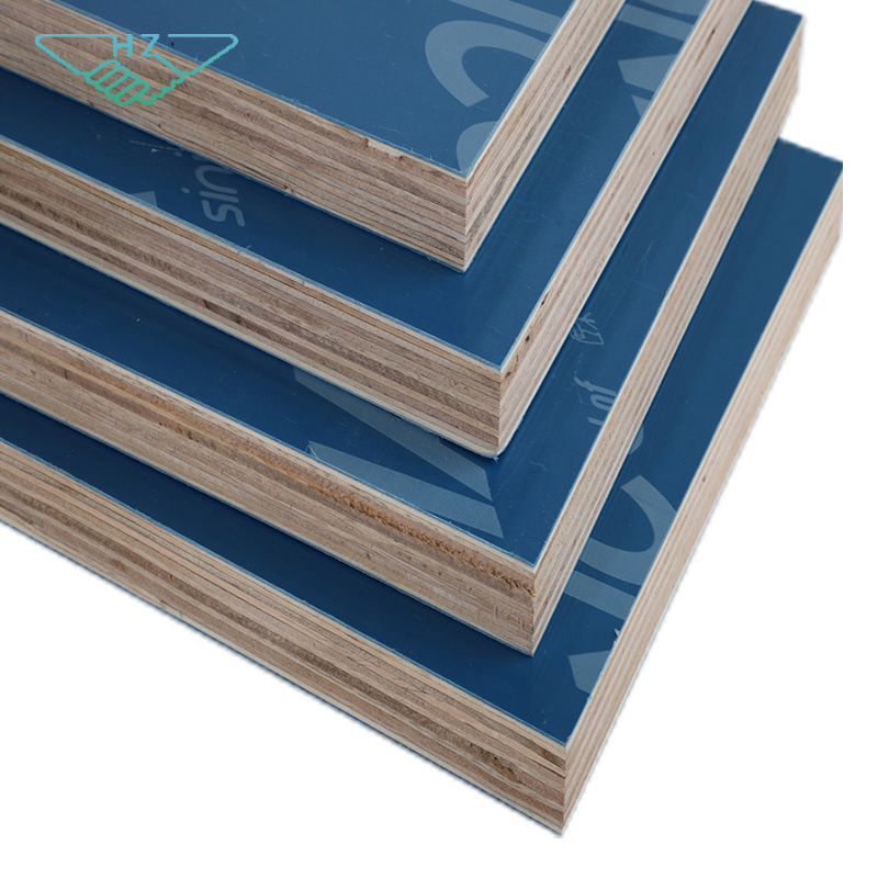 Black Brown Red Blue Film Faced Shuttering Plywood 12mm 18mm for Construction Material