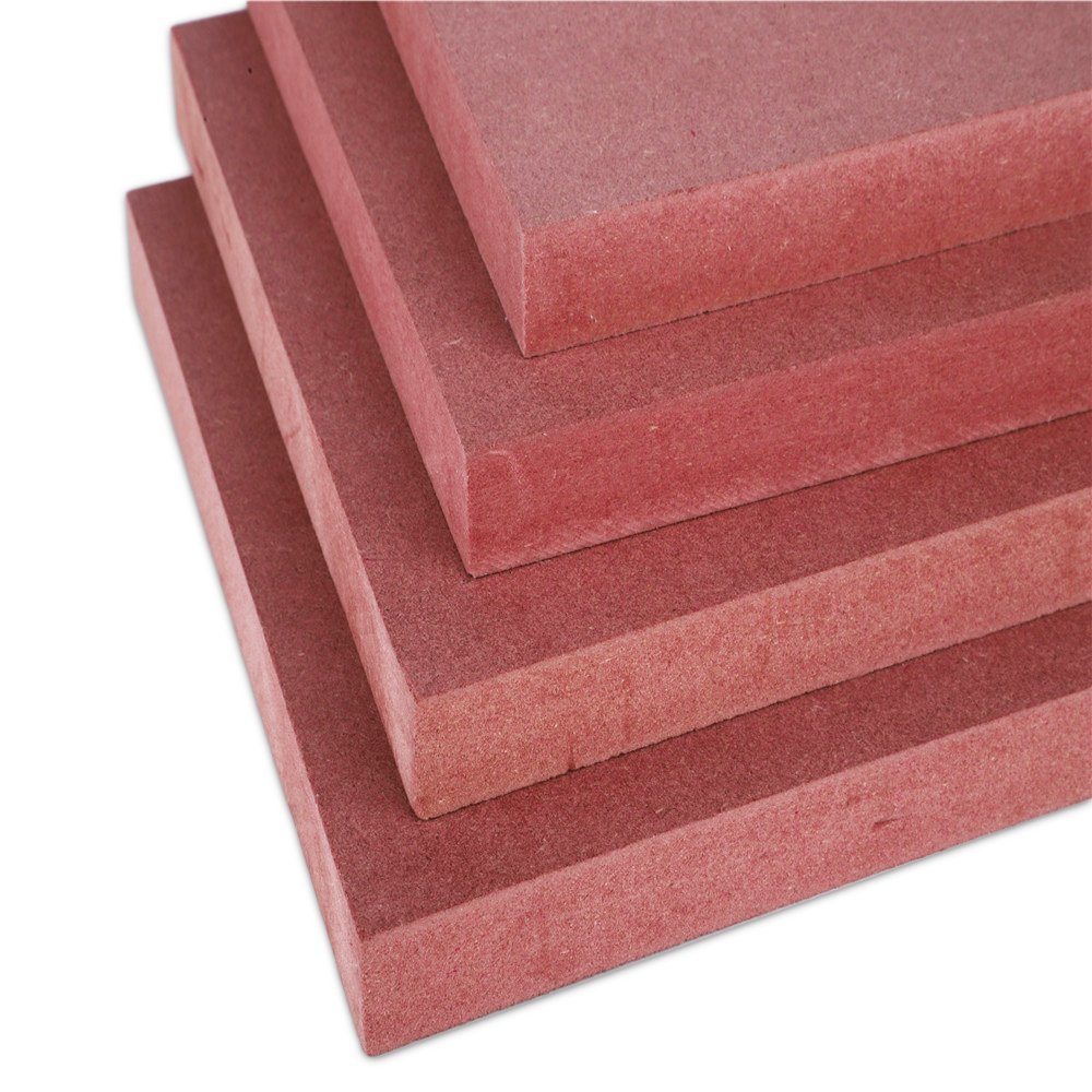 Red Fireproof MDF Fire Resistance Board for Building