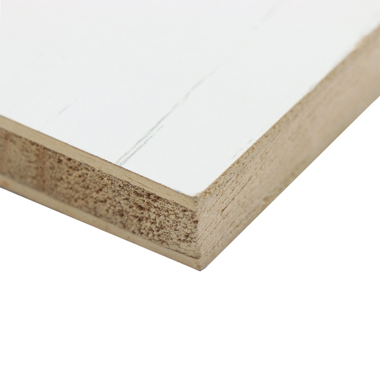 White Woodgrain Melamine Coated Plywood Board for Home Decoration