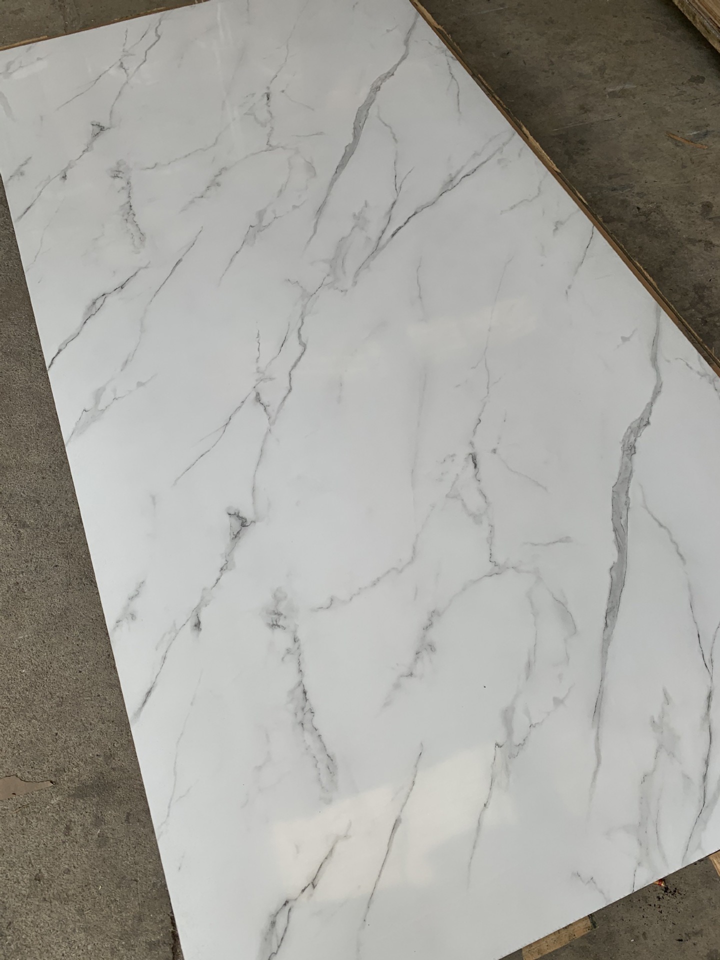 High Gloss Melamine UV Coated Marble MDF Board for Furniture