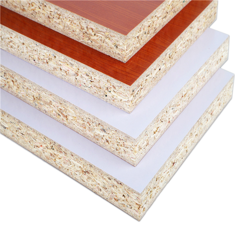 16mm 18mm Snow White Solid Color Wood Grain Melamine Particleboard Chipboard for Furniture