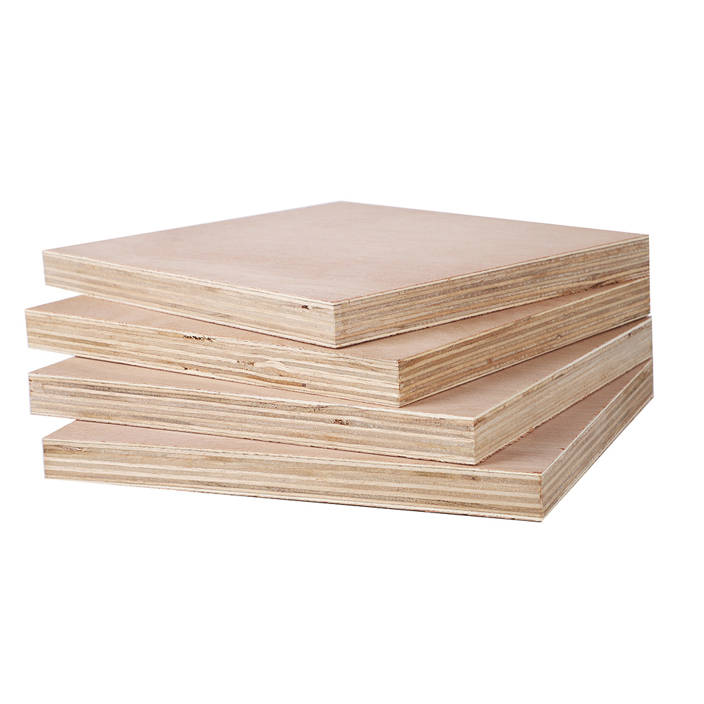 Linyi Factory Supply Woodgrain Faced Ply Wood Board Okoume Plywood Board for Construction