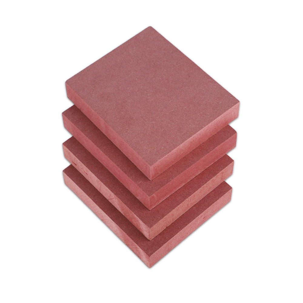 Fireproof MDF Board Red MDF Board Fire Resistance MDF for Kitchen Decoration