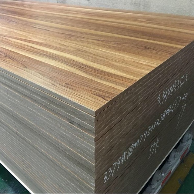 Melamine Laminated Faced MDF Board for Building Materials and Furniture