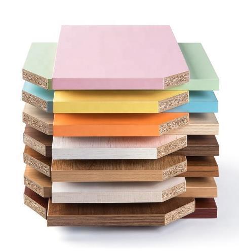 1830X2750 2100X2800 Large Size Different Color Cheap Laminated Melamine Faced Particle Board Chipboard for Furniture Decoration