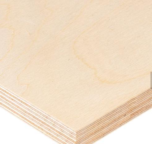 Carb P2 E0 Cabinet Grade 1 Face UV Coating Birch Veneer Core Plywood for Furniture