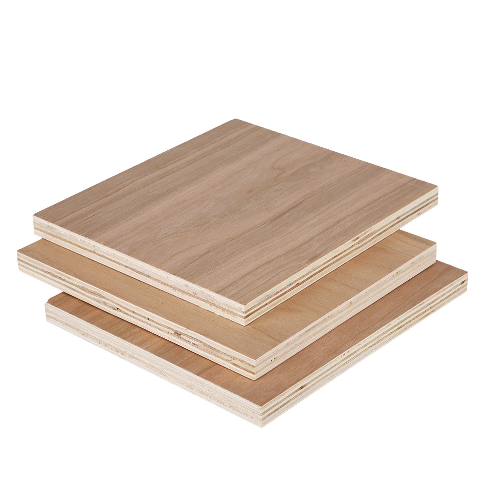 China Top Grade Cherry Wood Faced Ply Wood 18mm Plywood Board for Furniture
