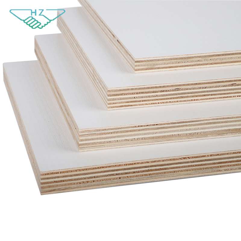 Hmr Waterproof White Melamine Faced Laminated Plywood for Furniture Decorative