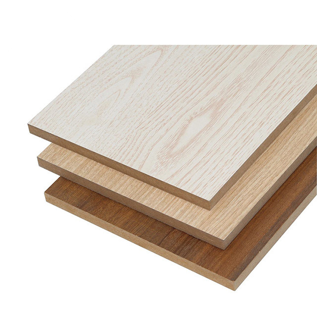 Factory Supply Plain Raw MDF Melamine Faced White Wood Grain MDF with Cheap Price for Furniture Decoration