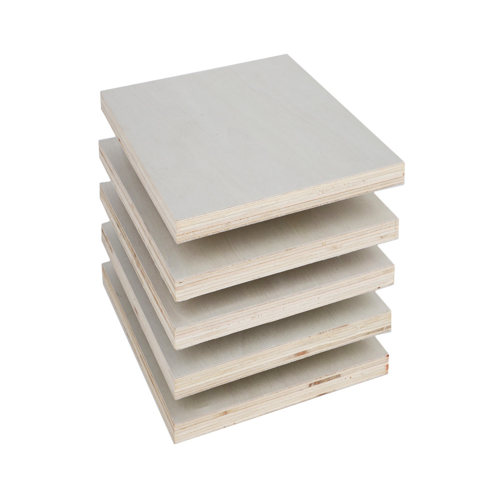 Excellent Quality Woodgrain Faced Ply Wood Board White Poplar Plywood for Home Decoration